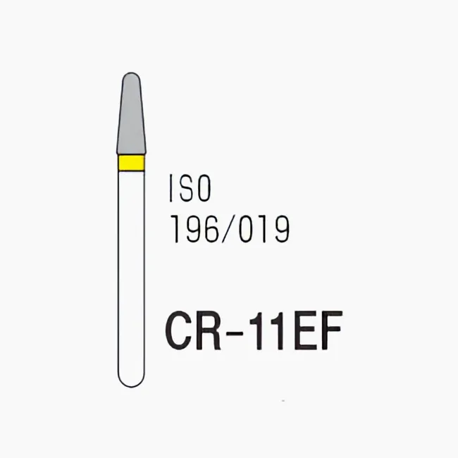 Round End Taper or Inlay Preparation Shape CR-11EF, Extra Fine Grit, 196/018