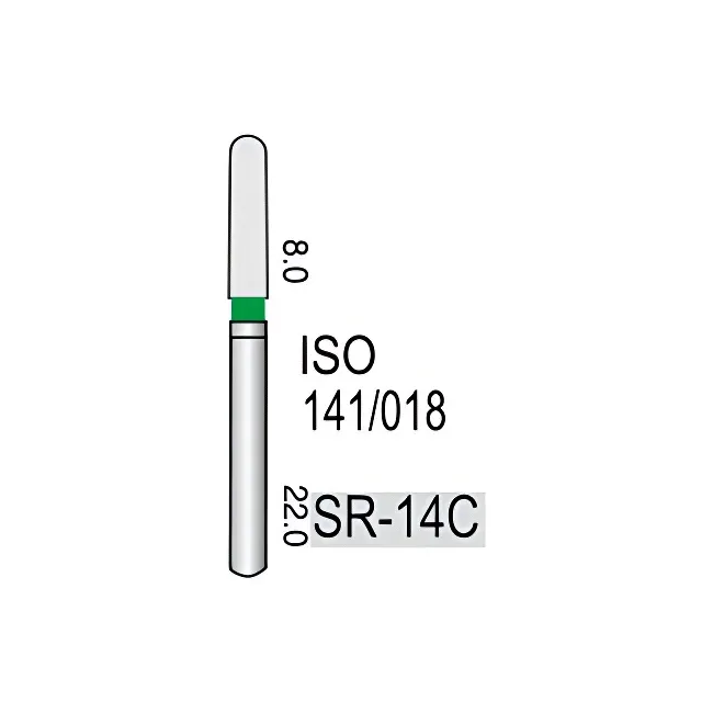 Shoulder Straight Round End Cylinder SR-14C, Coarse Grit, 141/020