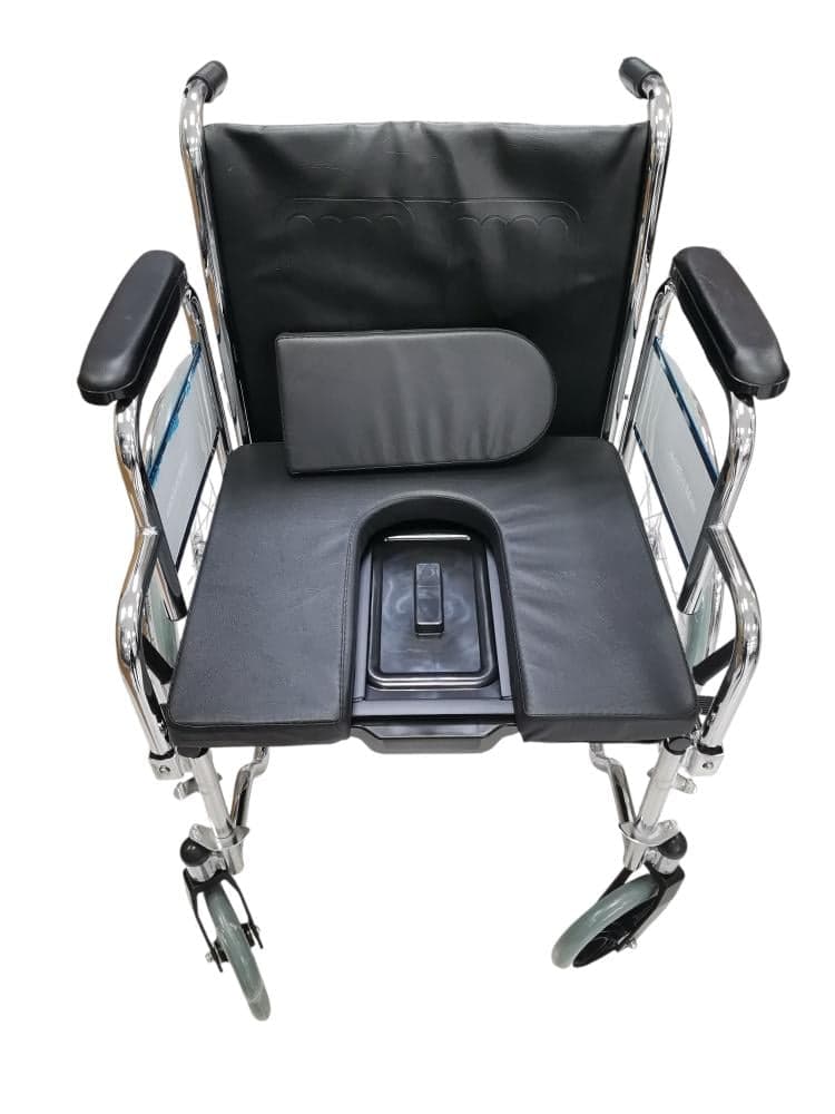 Commode Chair with Large Wheels, DY02608 -L