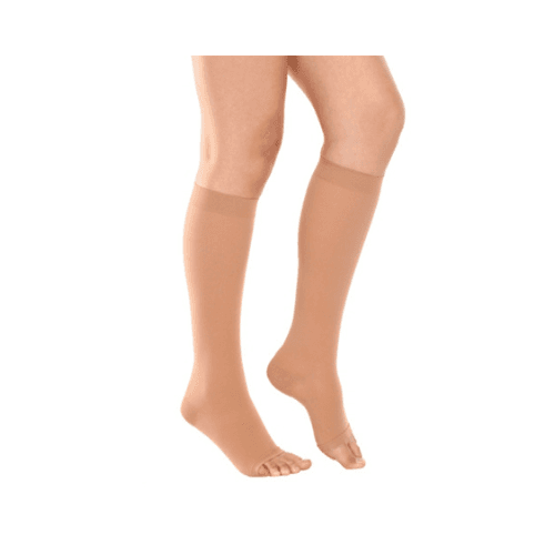Compression Stockings, Below Knee, Open Toe, A-8002