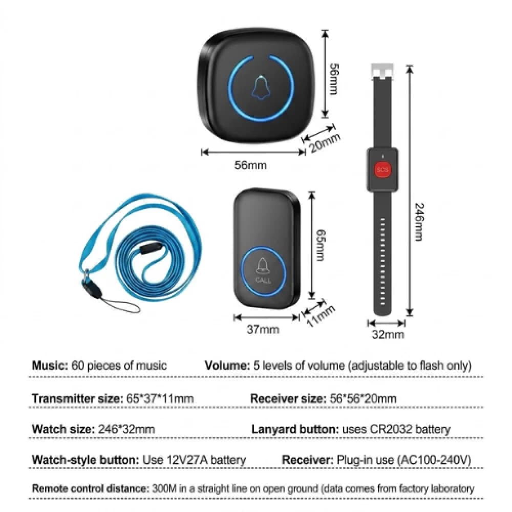 Wireless Call Button for Seniors