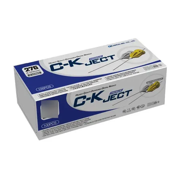 إبرة تخدير الأسنان 27G 0.4x38mm، طويلة جدًا جدًا
