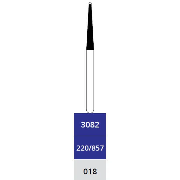Diamond Bur, Cone Safe End, Medium, FG X-Long 018