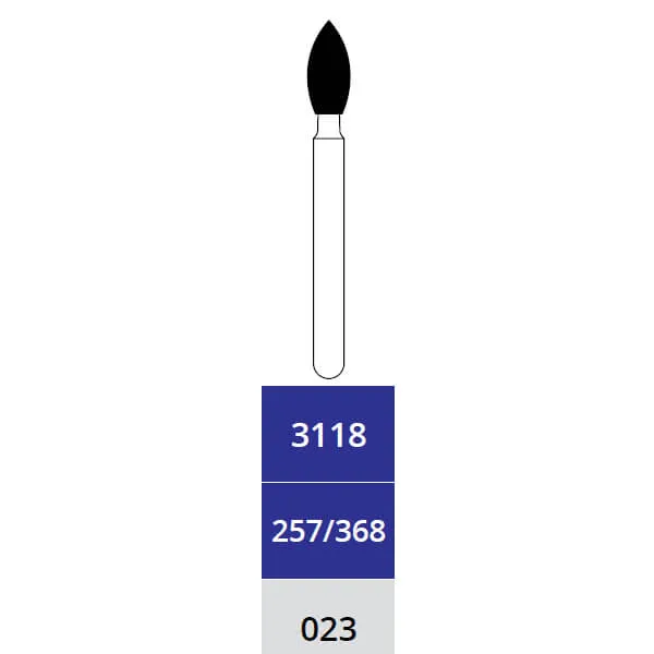 Diamond Bur, Flame, Medium, FG 023