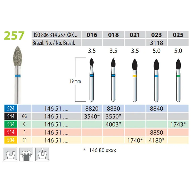 سنابل ألماسية، شكل لهب، FG 257-016، Medium