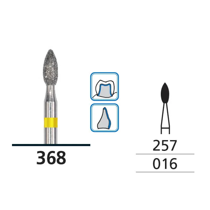 Diamond Burs, Flame, X-Fine, FG 016