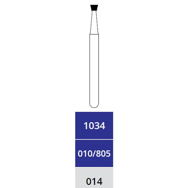 Diamond Burs, Inverted Cone, Medium, FG 014, 1034