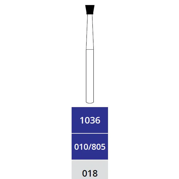 Diamond Burs, Inverted Cone, Medium, FG 018, 1036