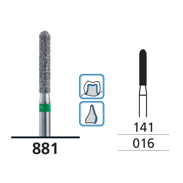 Diamond Burs, Torpedo, Coarse, FG 016, 532585