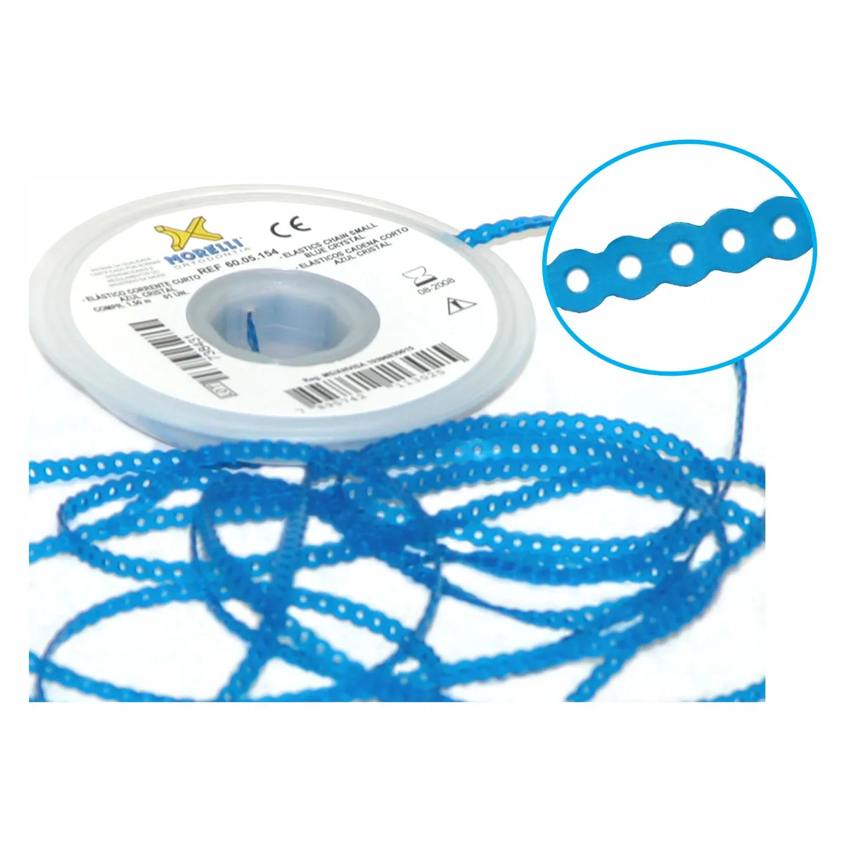 Elastic Chain Close, Crystal Blue