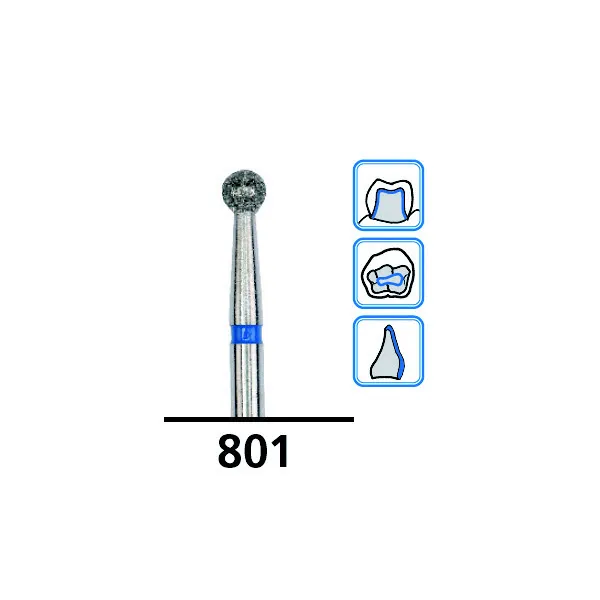 Flat-End Taper Long Diamond Burs G847, Coarse Grit, FG-014