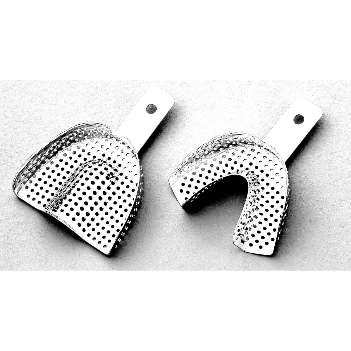 Impression Tray, Stainless Steel, Perforated, Regular, Set/12
