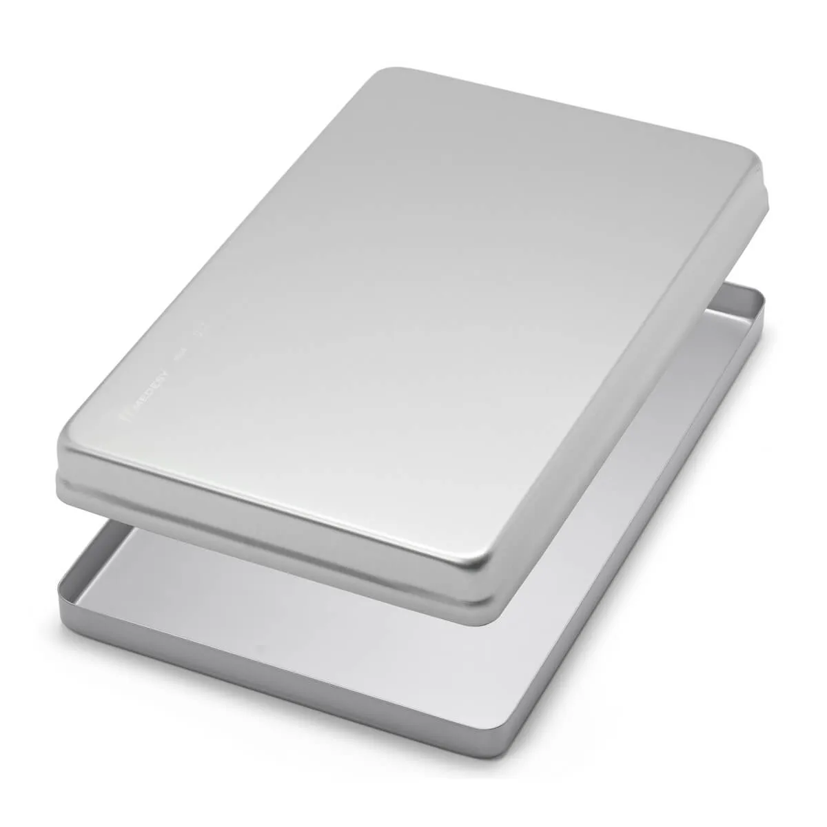 Tray Small Aluminum Silver - Lid