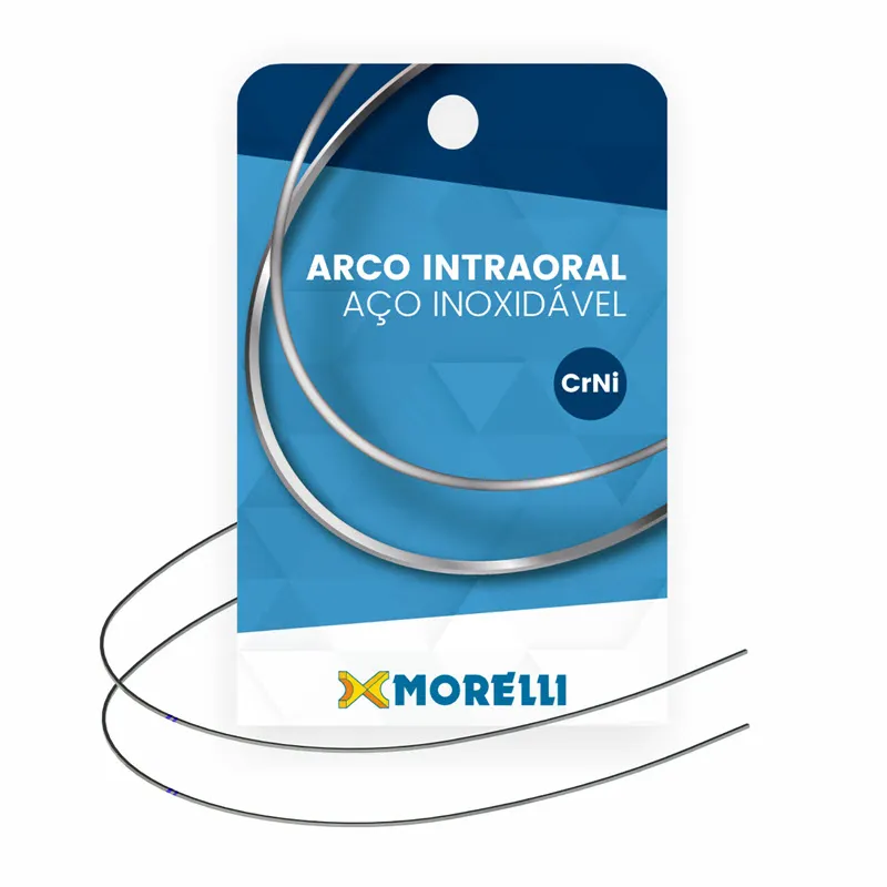 Stainless Steel Intraoral Archwire, Upper, Rectangular .021" × .025"