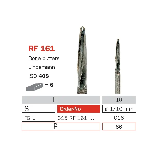 Surgical Carbide Bur, RA 016, Long, Bone Cutter ISO #408
