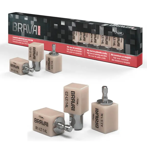 Brava Block A3-LT, Glass-Ceramic Composite CAD/CAM Blocks