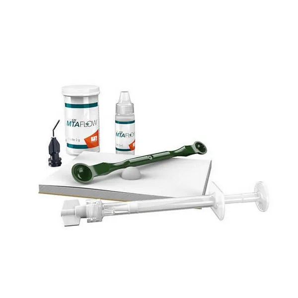 Endo-Eze MTA Flow Kit، أسمنت إصلاح ثلاثي أكسيد المعادن