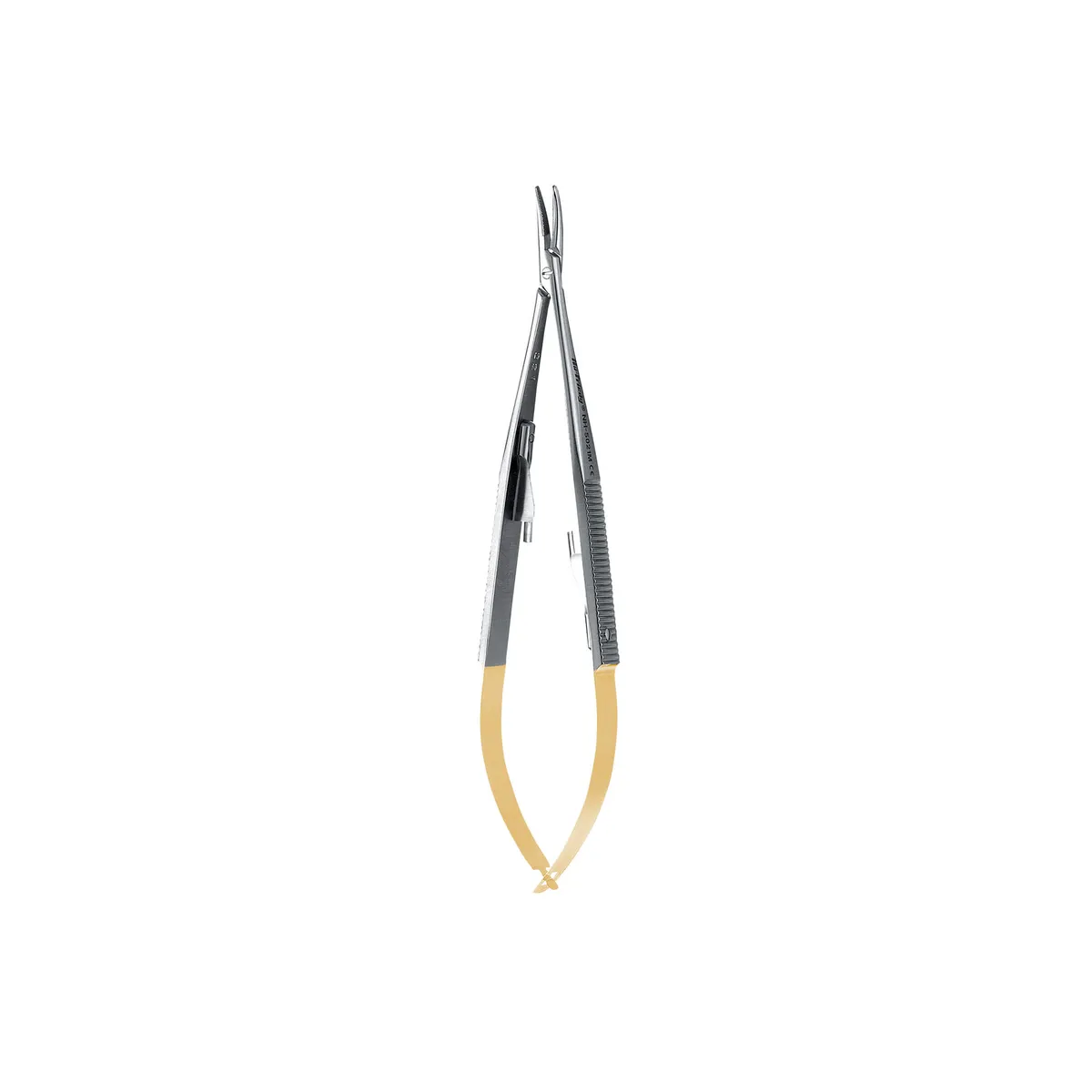 Micro Curved Castro Perma Sharp Needle Holder, 14 cm (5.5")