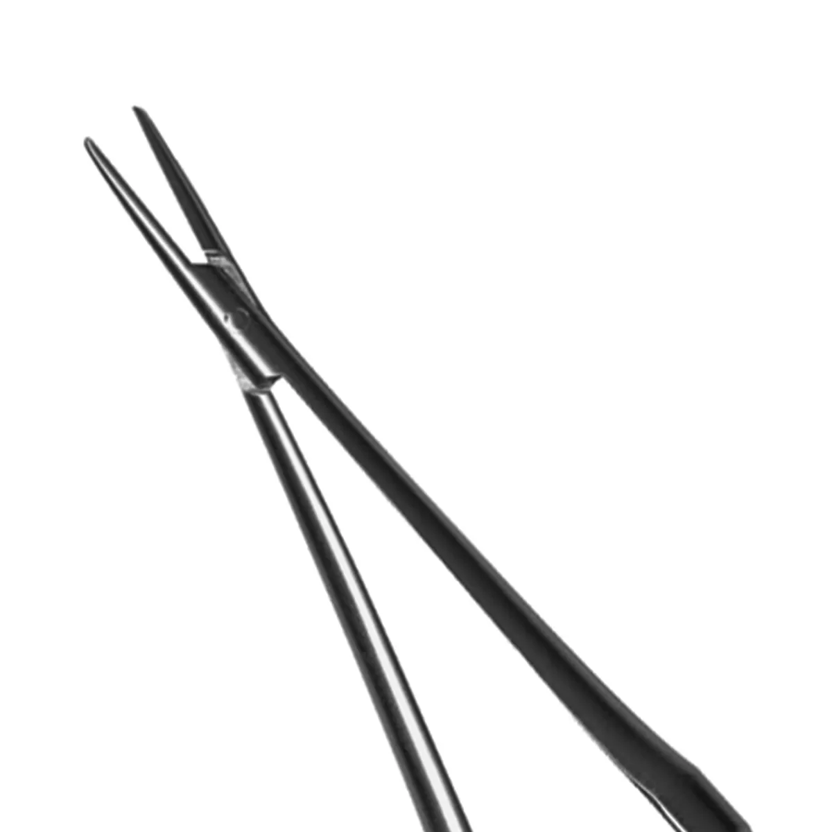 Micro Straight Needle Holder, Diamond Dusted, 18 cm (7")