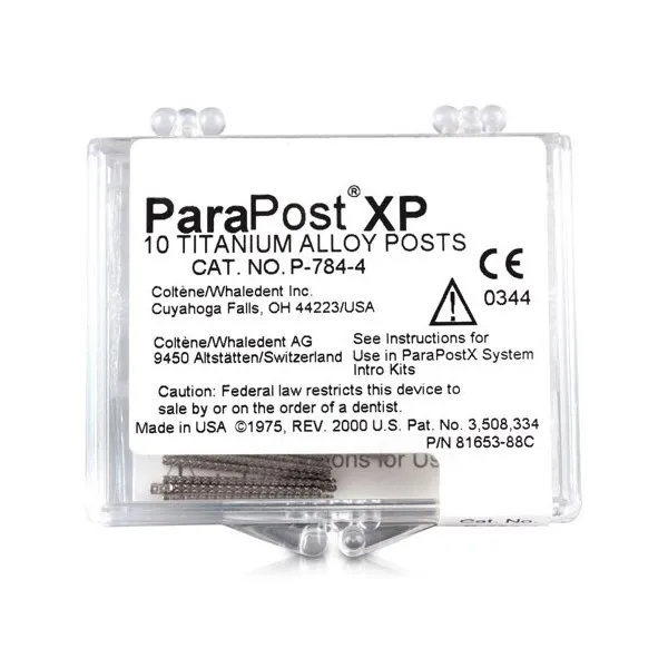 Parapost XP وتد تيتانيوم، أصفر، 1.00 مم