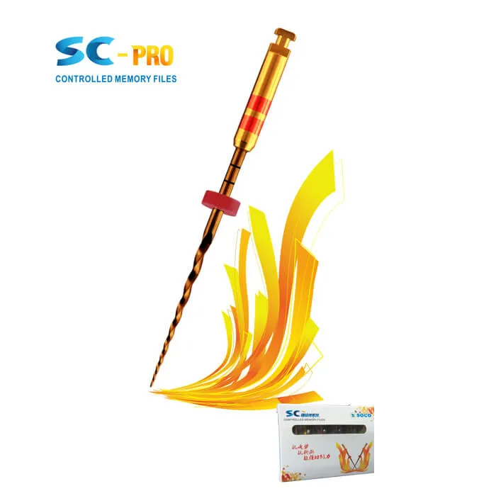 SC-PRO Root Canal Rotary Files, Taper/Size Assorted, 31mm