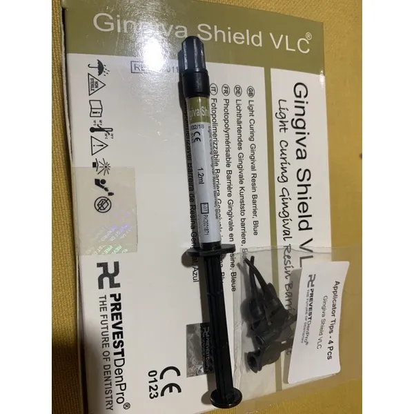 Gingiva Resin VLC، حاجز راتنج لثوي معالج ضوئيًا، أزرق