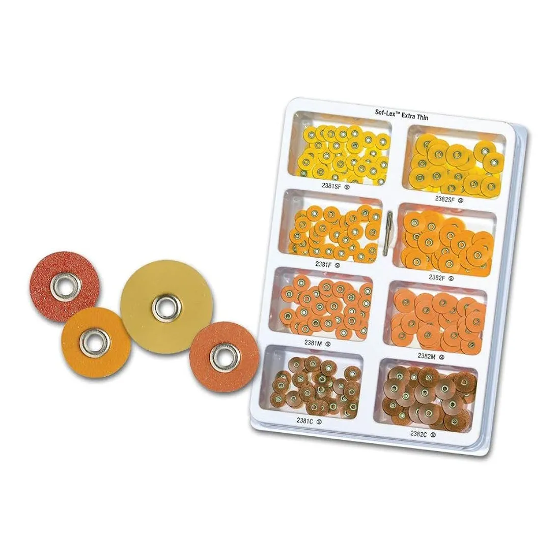 3M Sof-Lex Extra-Thin Contouring and Polishing Discs Kit 2380