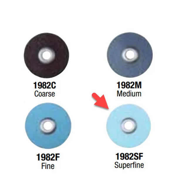 3M Sof-Lex Finishing and Polishing Discs 1/2 in Standard Superfine 8691SF
