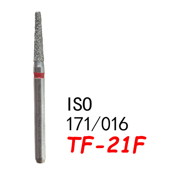 تناقص مستقيم نهاية مسطحة TF-21F، خشونة ناعمة، 171/015