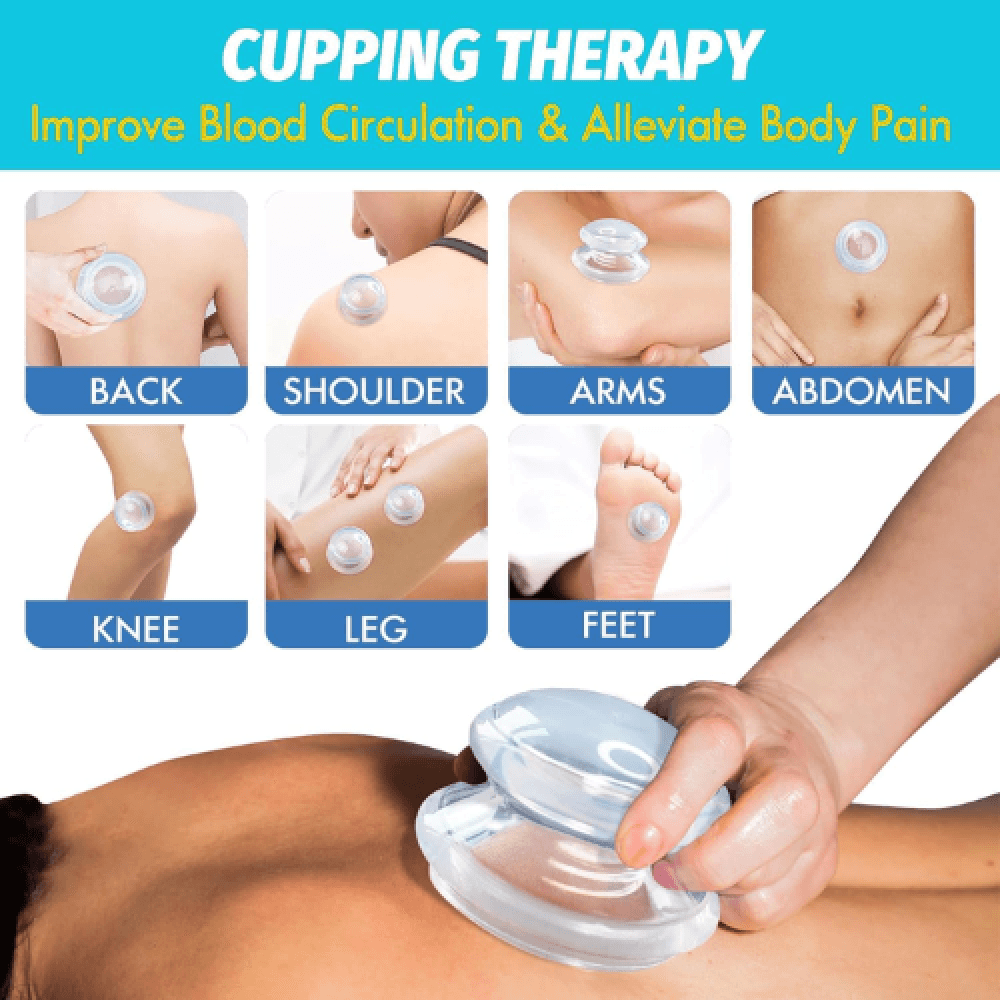 Silicone Cupping Cups, 8 Pcs Set