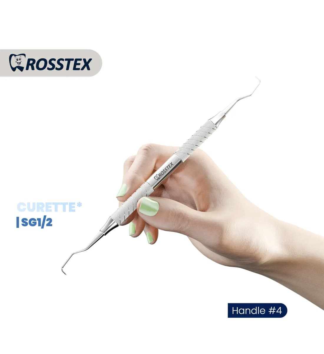 Dental Curette Gracey Standard 1/2, Handle No. 4