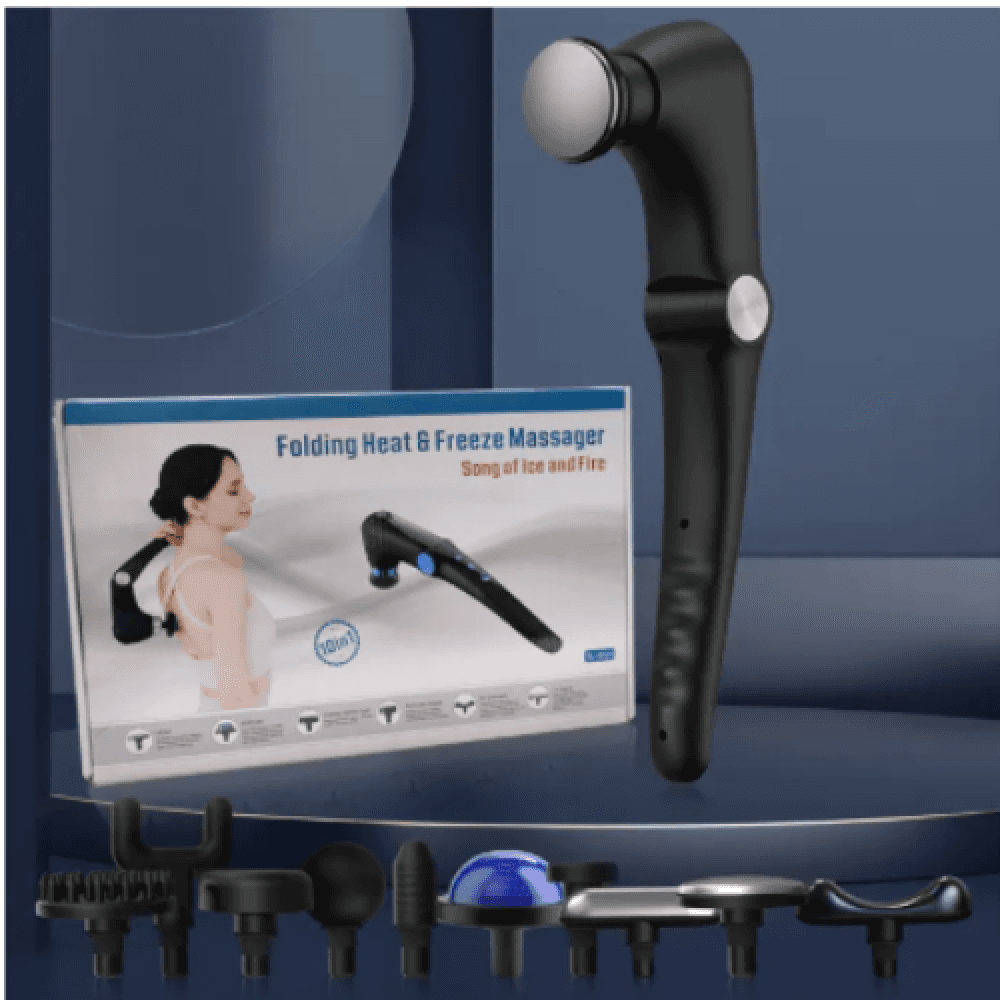 Folding Professional Massager with Heat and Cold