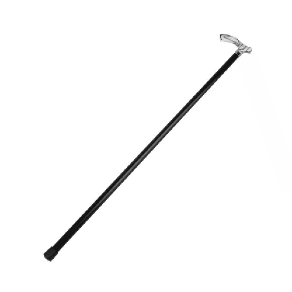 Wooden Walking Cane, Black Acrylic Handle, EA611