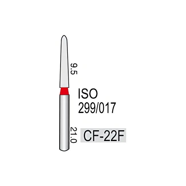 مخروطي مدبب كحت لثوي CF-22F، خشونة ناعمة، 298/016