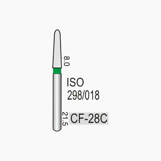 مخروطي مدبب كحت لثوي CF-28C، خشونة خشنة، 298/018