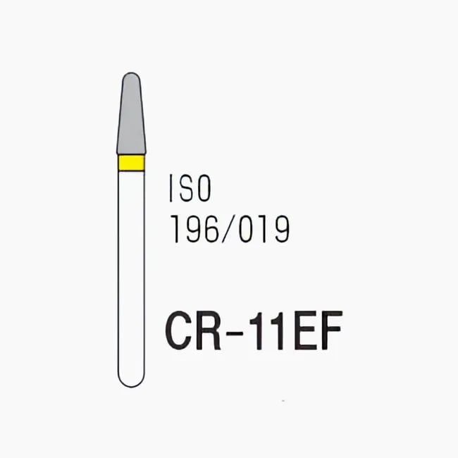 Round End Taper or Inlay Preparation Shape CR-11EF, Extra Fine Grit, 196/018