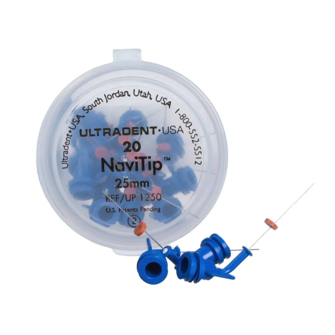 NaviTips 30G, Blue (25mm Length), Controlled Apex Delivery