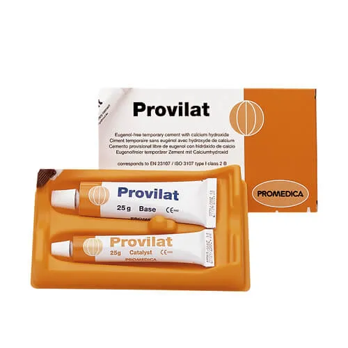 Provilat، أسمنت لوتينغ مؤقت خالٍ من الأوجينول، أنبوب