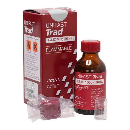 GC UNIFAST Trad، سائل، راتنج أكريليك يُعالج ذاتيًا، 104ml