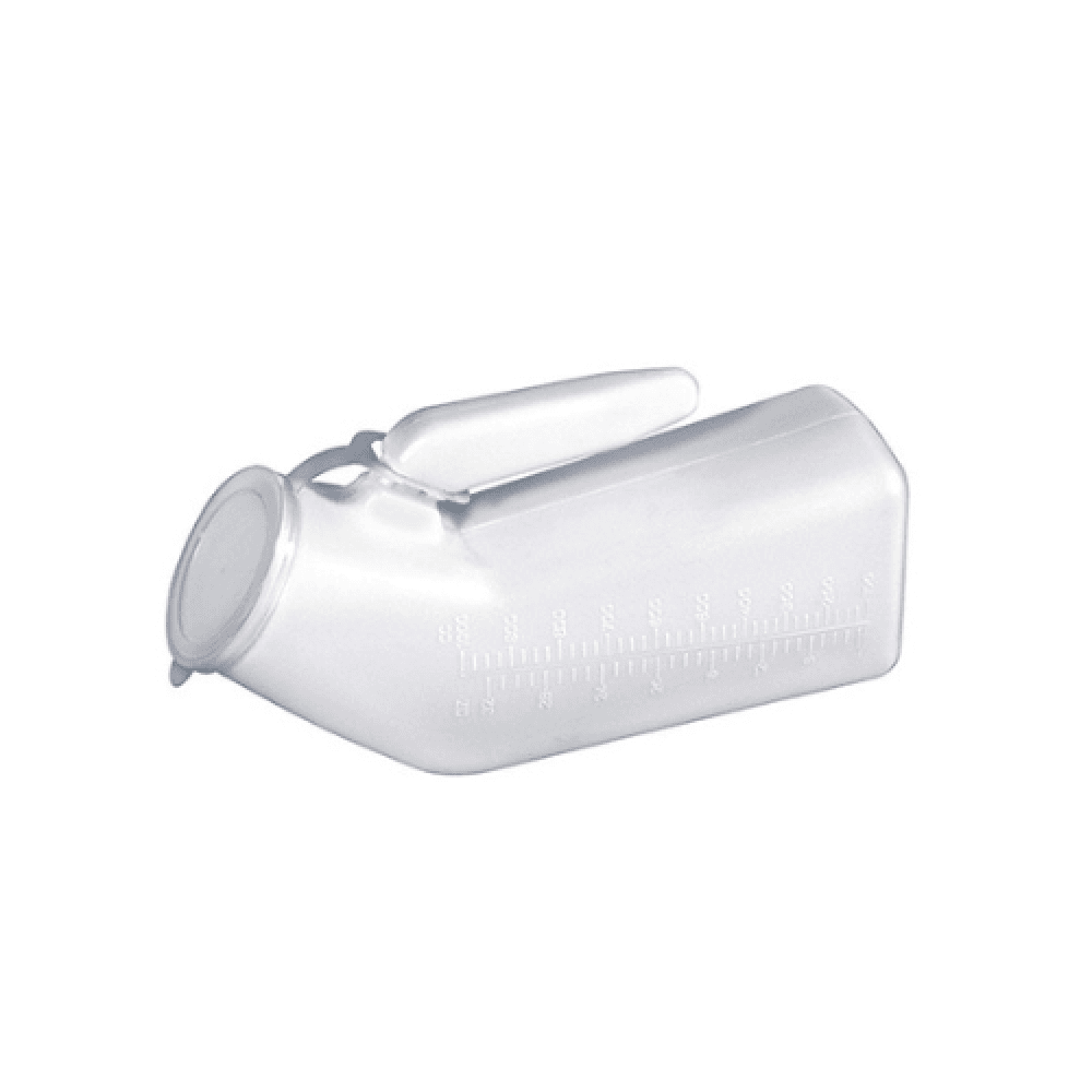 Male Plastic Urinal with Lid
