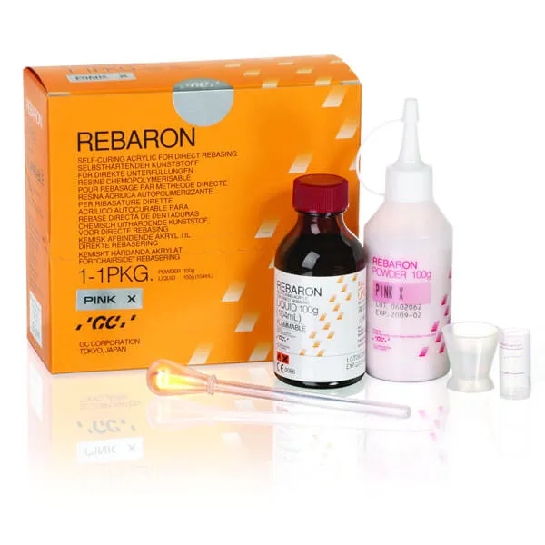 GC Rebaron 1-1 Pack، مادة تبطين أكريليك صلبة، #3 Pink