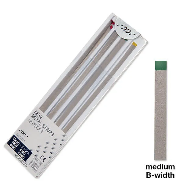 GC METAL STRIPS، شبكة خضراء (إنهاء)، #600، PK/12