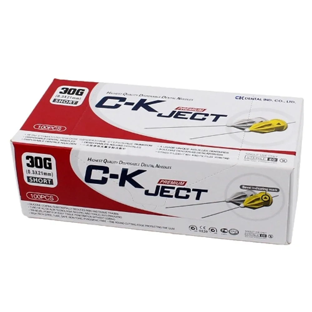 Dental Anesthetic Needle 30G 0.3x21mm, Short