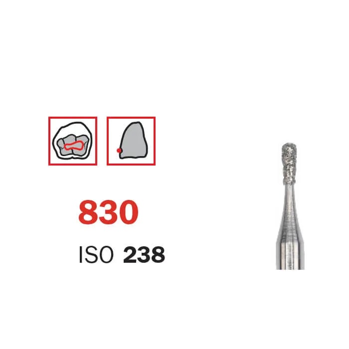 سنبلة ألماس، FG 010 قصيرة، متوسطة، كمثرى ISO #238