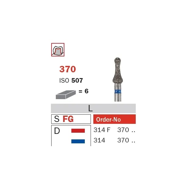 سنبلة ألماسية FG 023 متوسطة رقبة ISO #507