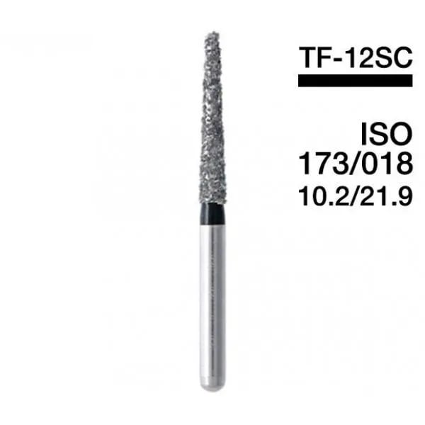 Diamond Burs FG Long Tapered Flat Ended Shape #173-018, TF-12SC