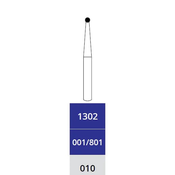 Diamond Burs, Round, Medium, FG Short 010