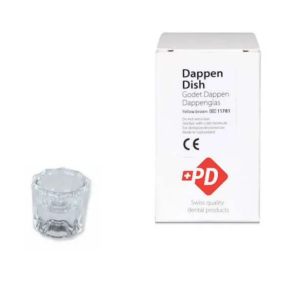 طبق زجاجي Dappen، شفاف