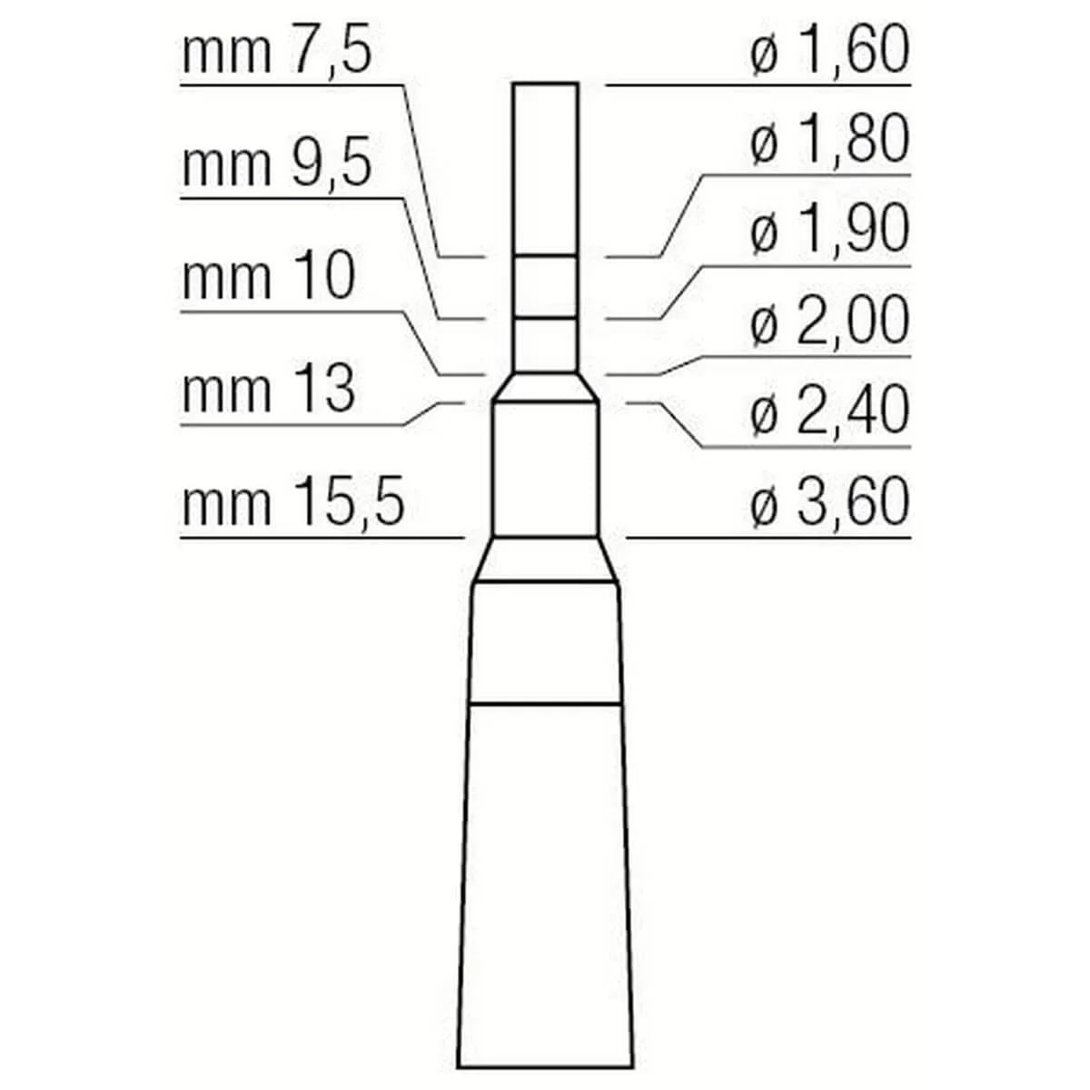 مطرقة عظم 1.6/3.6 مم