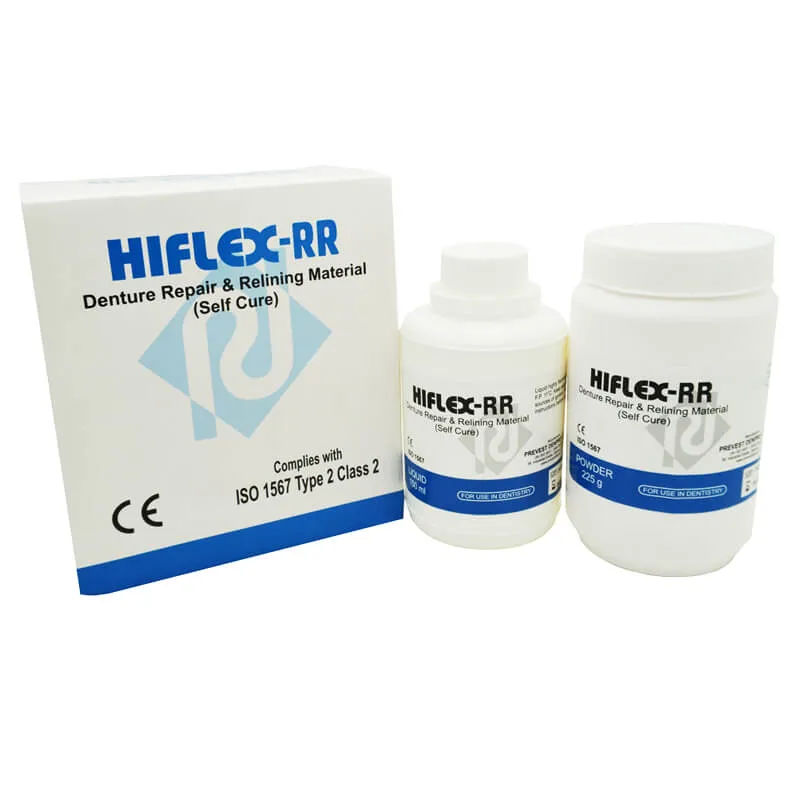 HIFLEX-RR، مسحوق وسائل إصلاح وتبطين طقم الأسنان، وردي
